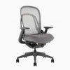 Desky Pivot Ergonomic Office Task Chair in Grey without headrest
