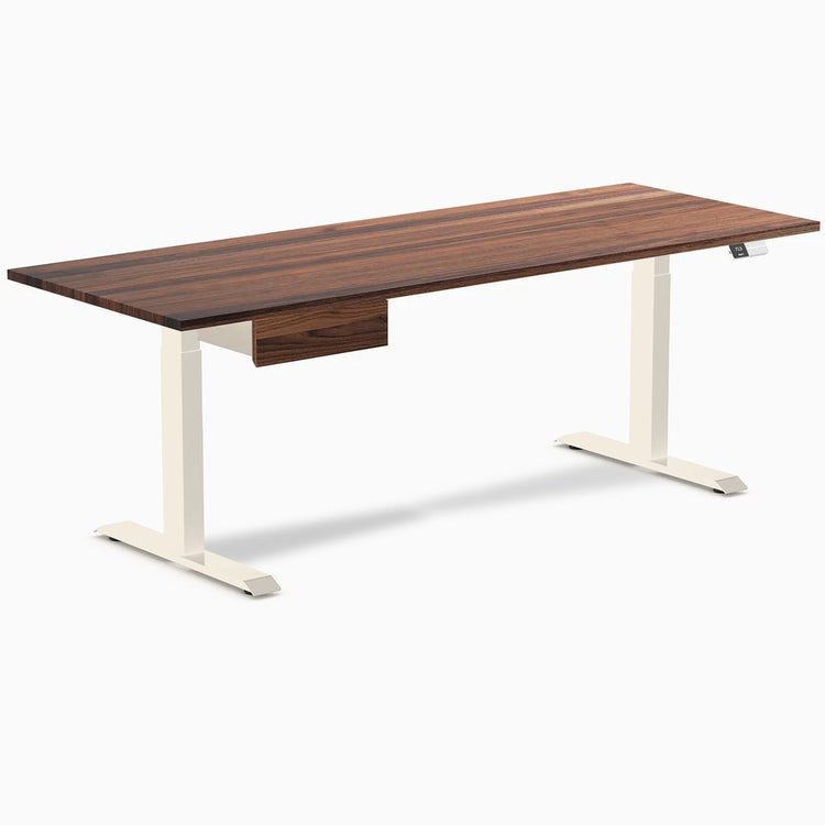 Desky Dual Hardwood Standing Desk With Drawer