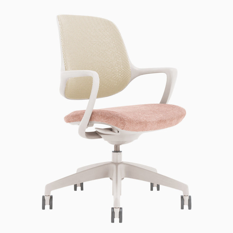 Chaise de bureau ergonomique à dossier bas Desky Evoque
