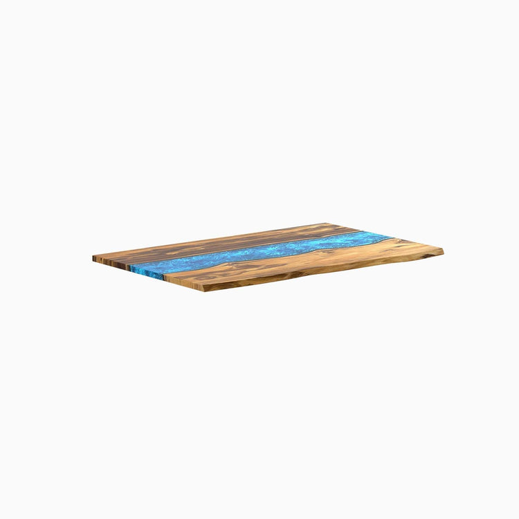Plateaux de bureau en bois massif et résine Desky