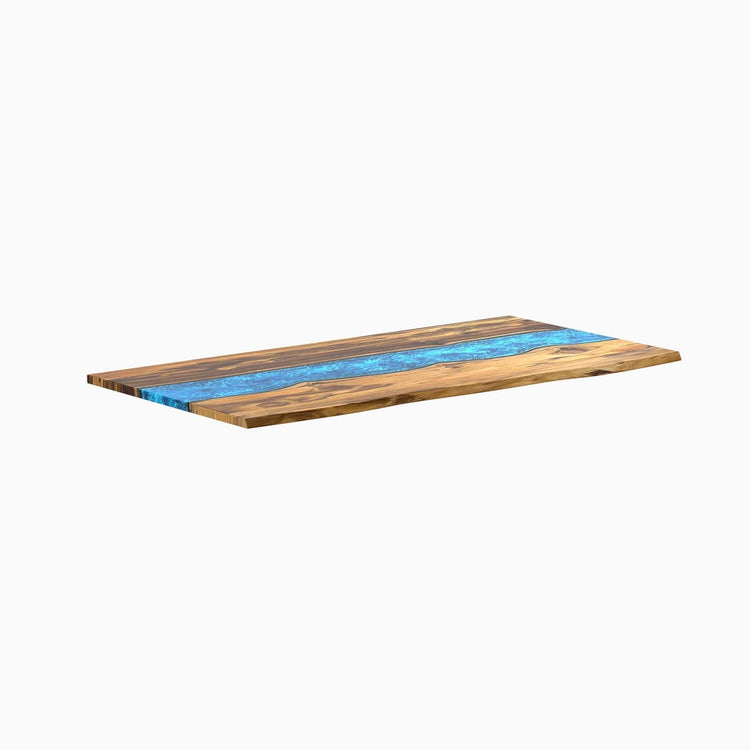 Plateaux de bureau en bois massif et résine Desky