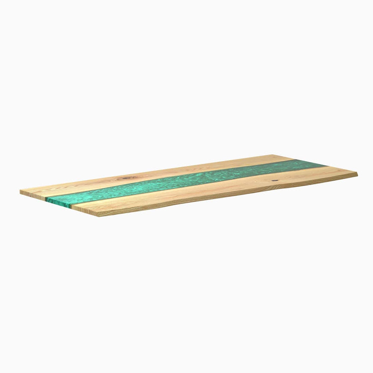 Plateaux de bureau en bois massif et résine Desky