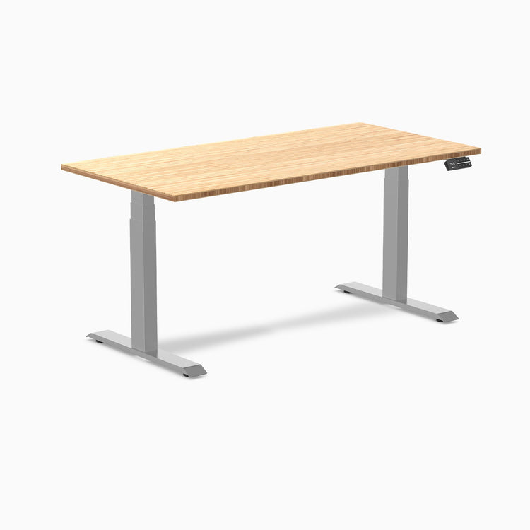 Bureau assis debout en bambou Desky Dual