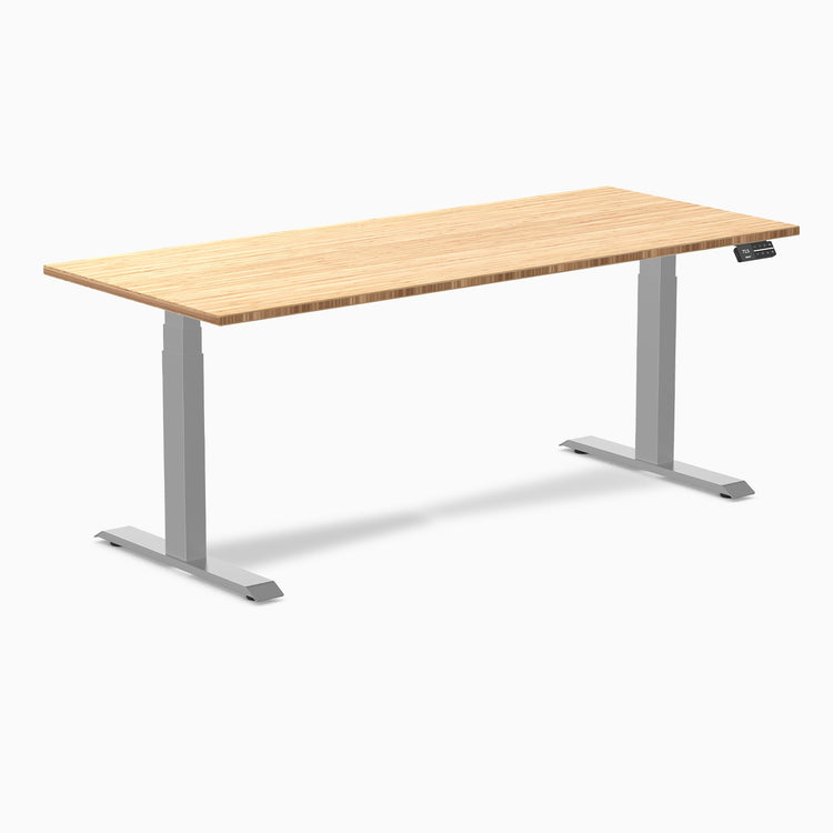 Bureau assis debout en bambou Desky Dual