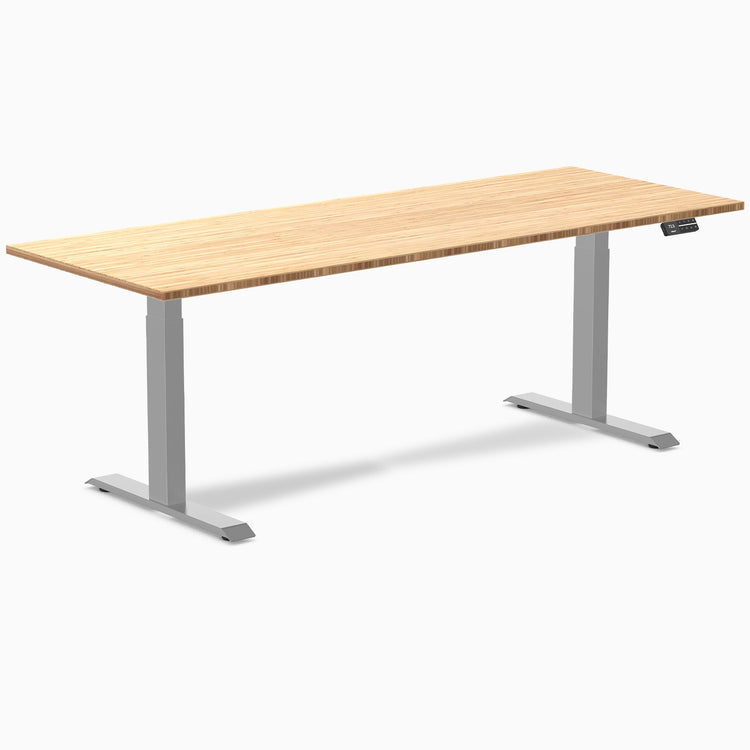 Bureau assis debout en bambou Desky Dual