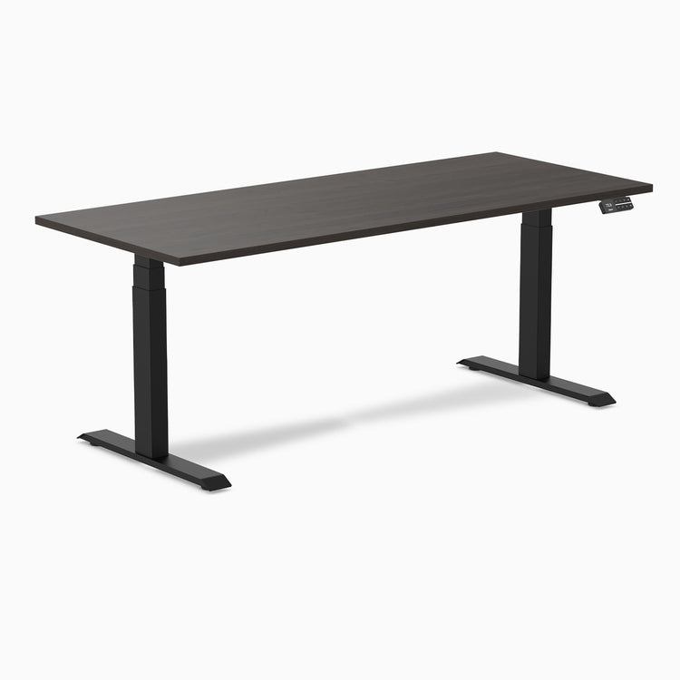Bureau assis-debout Desky Dual en mélamine