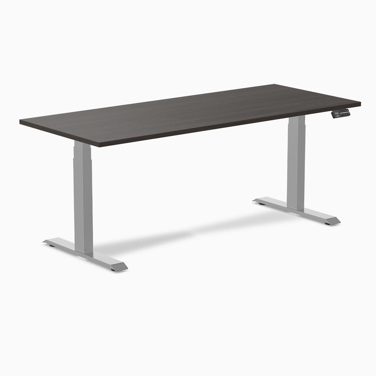 Bureau assis-debout Desky Dual en mélamine