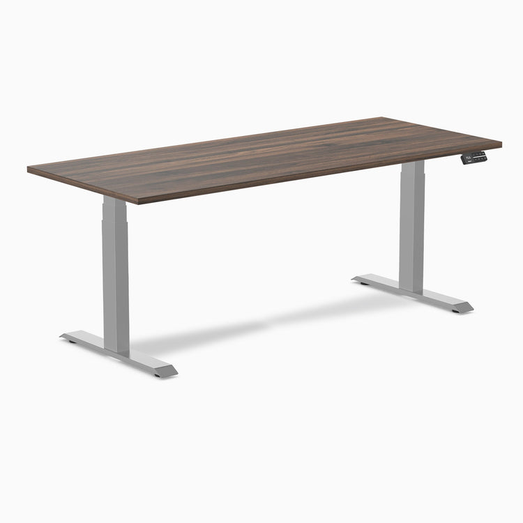 Bureau assis-debout Desky Dual en mélamine