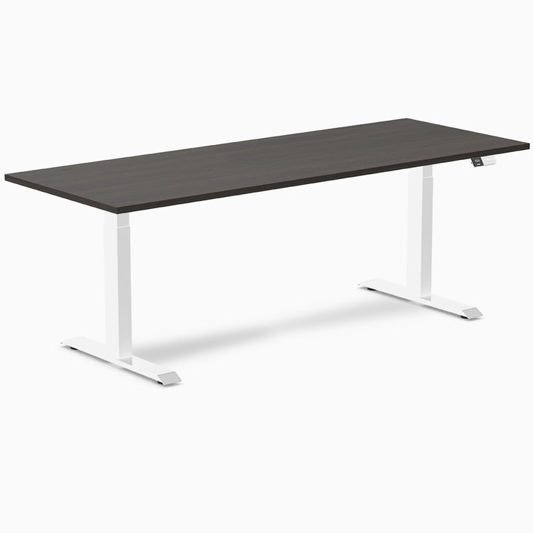 Bureau assis-debout Desky Dual en mélamine