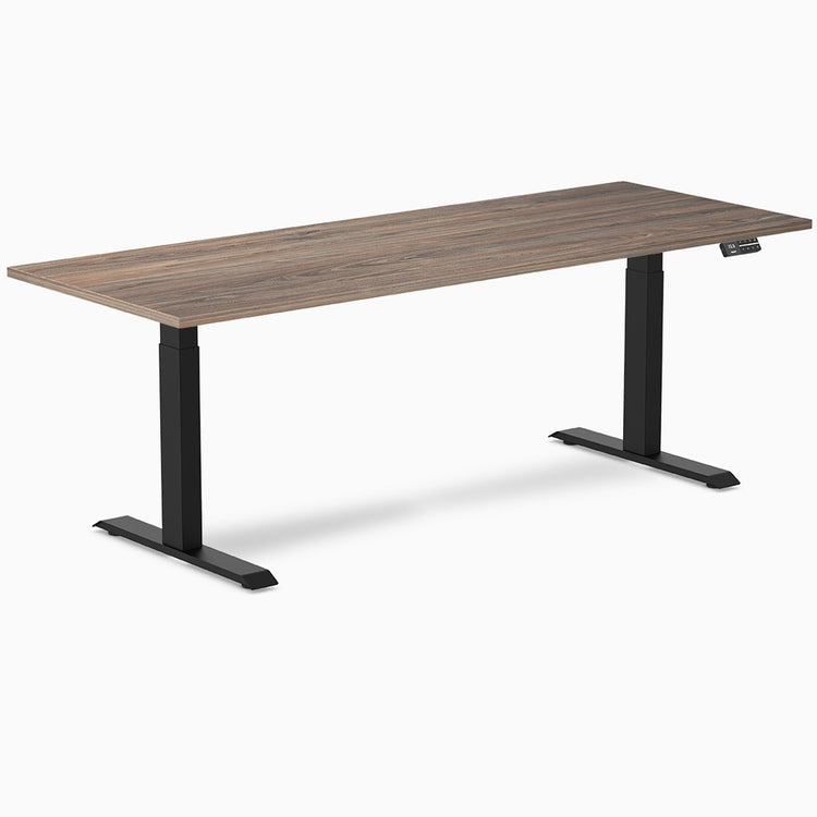 Bureau assis-debout Desky Dual en mélamine