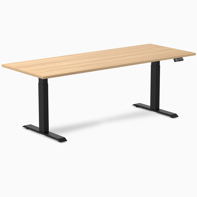 Bureau assis-debout Desky Dual en mélamine