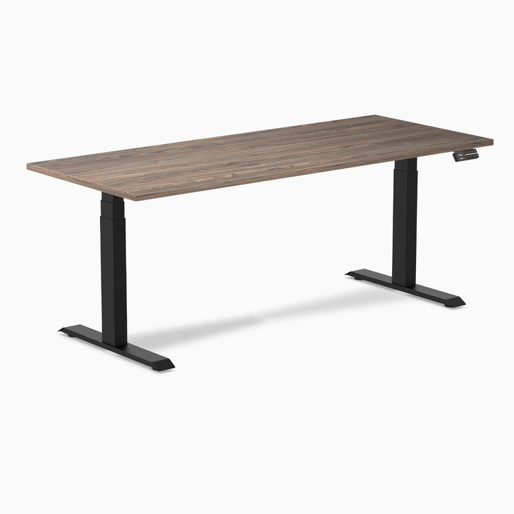 Bureau assis-debout Desky Dual en mélamine