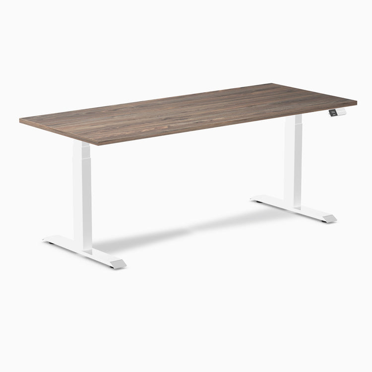 Bureau assis-debout Desky Dual en mélamine