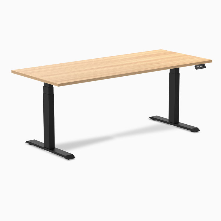 Bureau assis-debout Desky Dual en mélamine