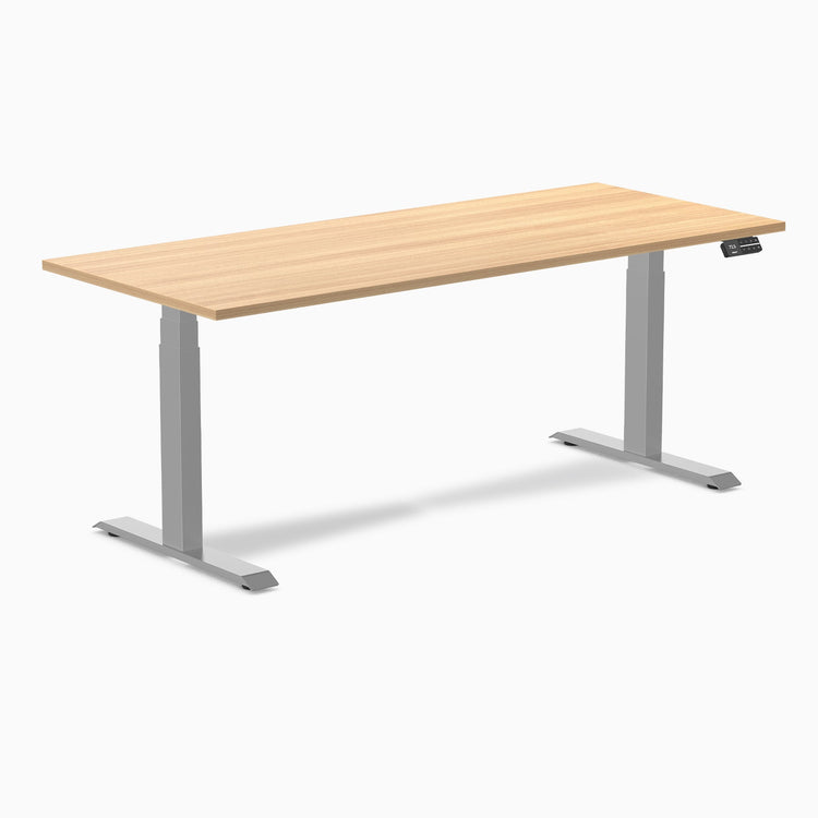 Bureau assis-debout Desky Dual en mélamine