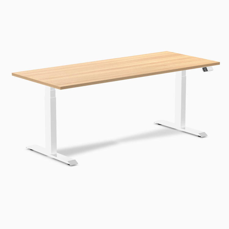 Bureau assis-debout Desky Dual en mélamine