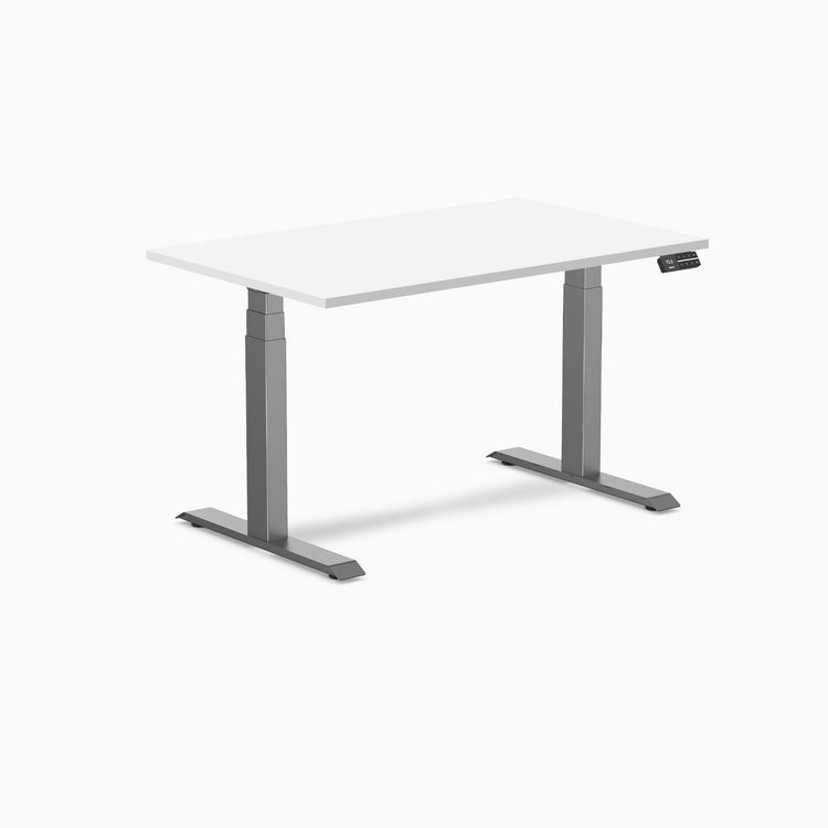 Bureau assis-debout Desky Dual en mélamine