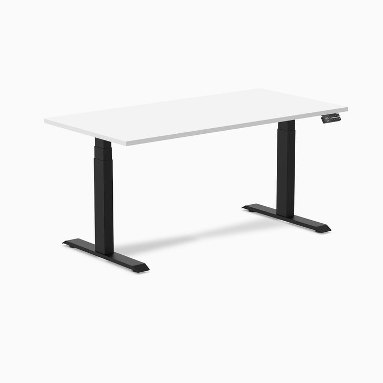 Bureau assis-debout Desky Dual en mélamine