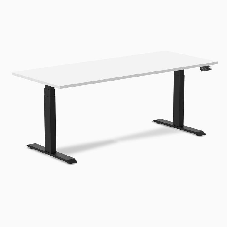 Bureau assis-debout Desky Dual en mélamine