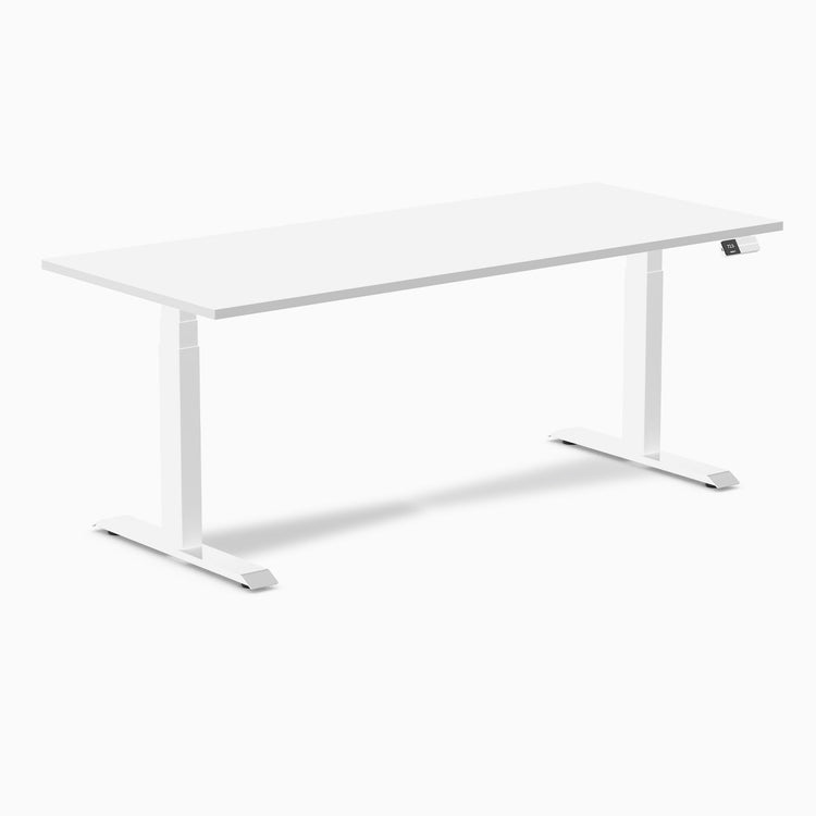 Bureau assis-debout Desky Dual en mélamine