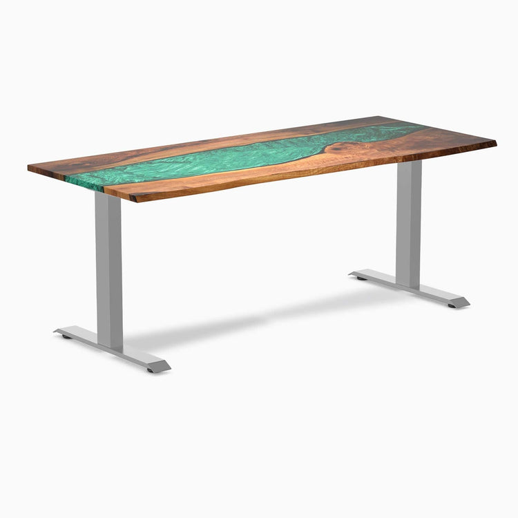 Bureau en bois massif et résine Desky Zero
