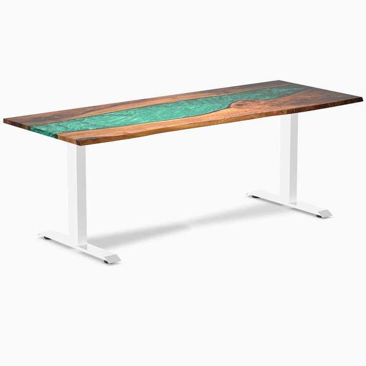 Bureau en bois massif et résine Desky Zero