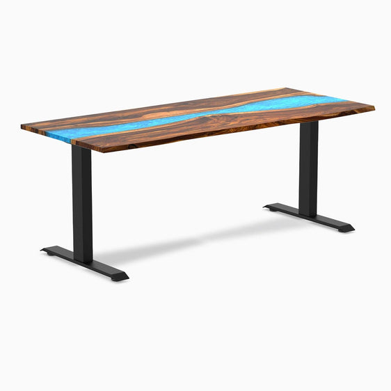 Bureau en bois massif et résine Desky Zero