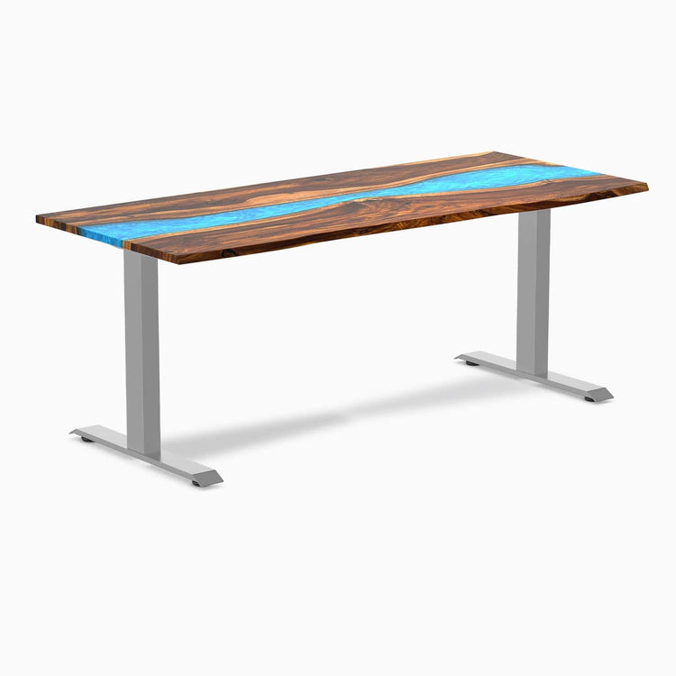 Bureau en bois massif et résine Desky Zero