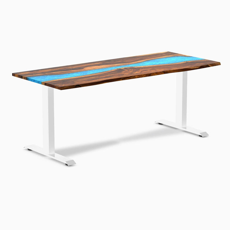Bureau en bois massif et résine Desky Zero