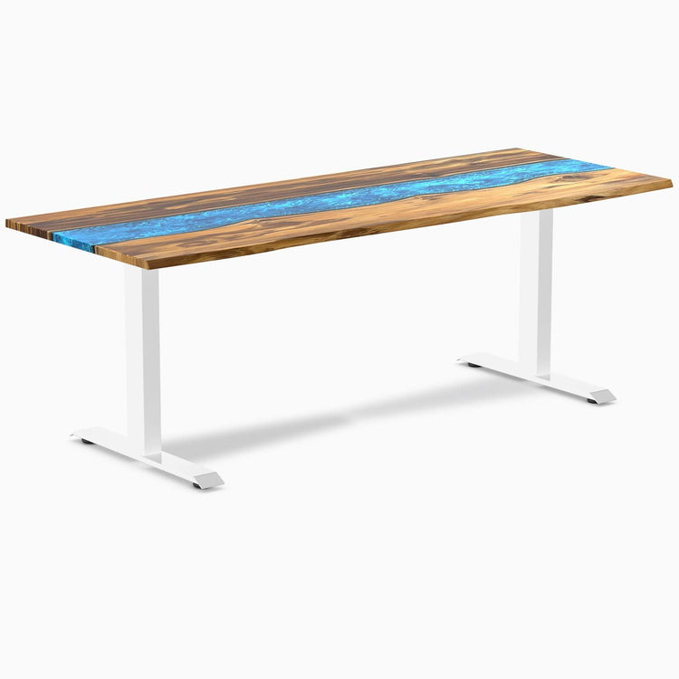 Bureau en bois massif et résine Desky Zero