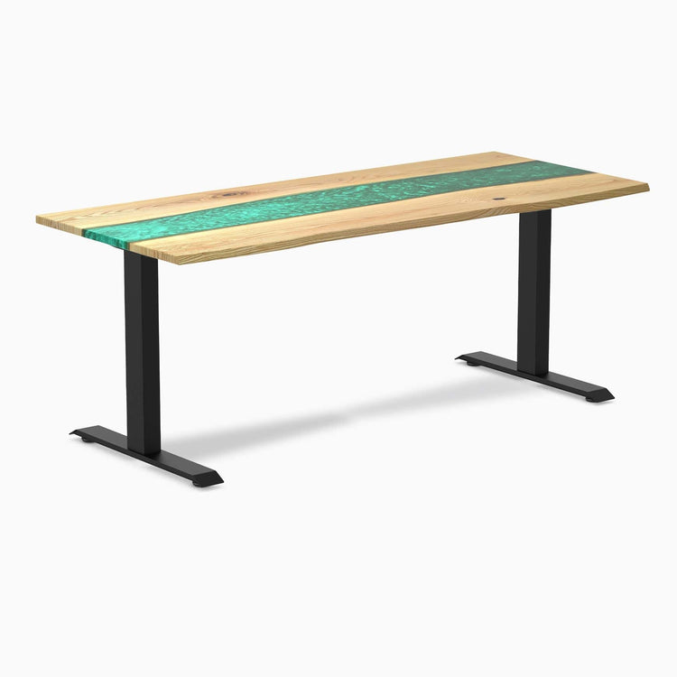 Bureau en bois massif et résine Desky Zero