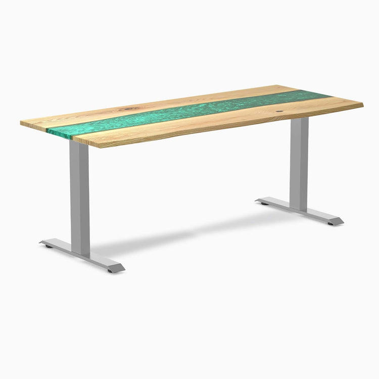 Bureau en bois massif et résine Desky Zero