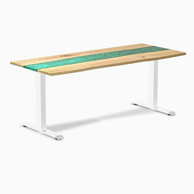 Bureau en bois massif et résine Desky Zero