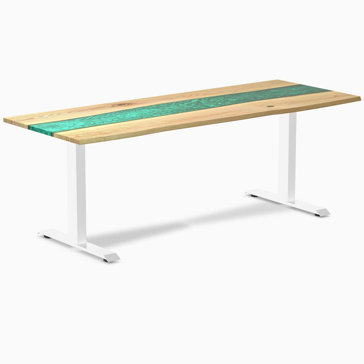 Bureau en bois massif et résine Desky Zero