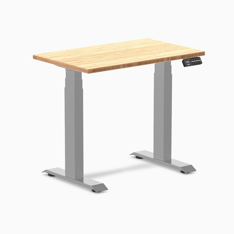 Bureau assis-debout en bambou Desky Dual Mini
