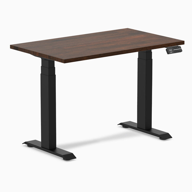 Bureau assis-debout Desky Dual Mini en hévéa
