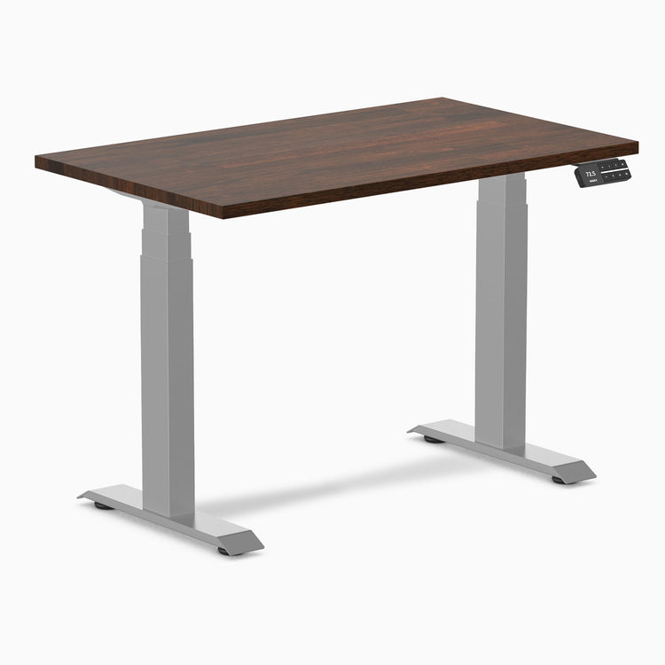 Bureau assis-debout Desky Dual Mini en hévéa