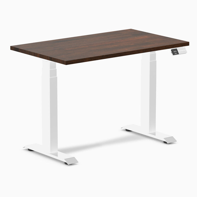 Bureau assis-debout Desky Dual Mini en hévéa