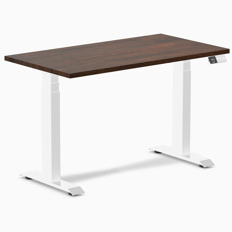 Bureau assis-debout Desky Dual Mini en hévéa