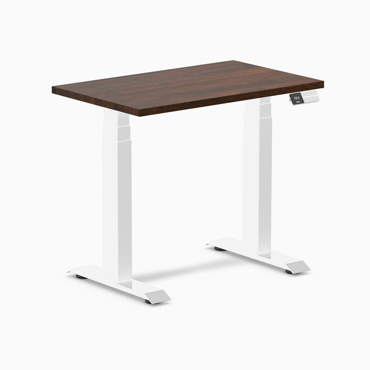 Bureau assis-debout Desky Dual Mini en hévéa