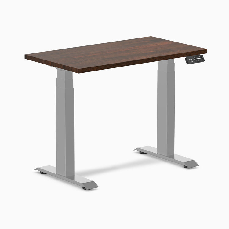 Bureau assis-debout Desky Dual Mini en hévéa