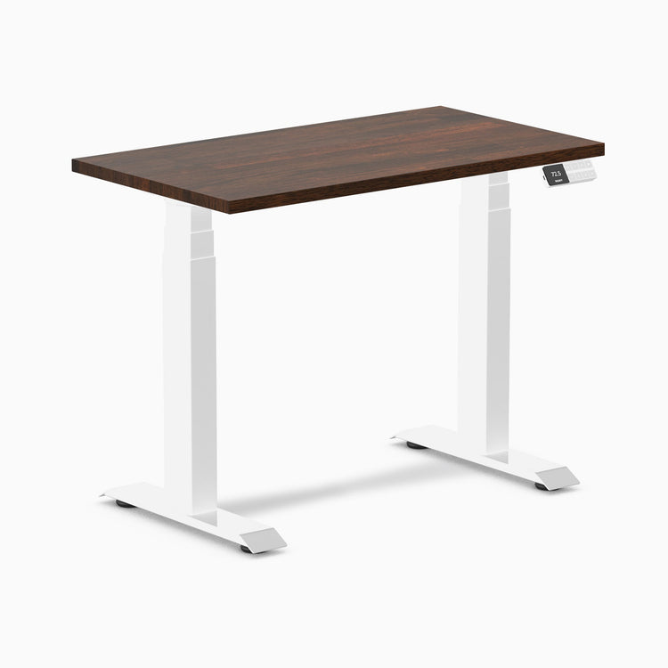 Bureau assis-debout Desky Dual Mini en hévéa