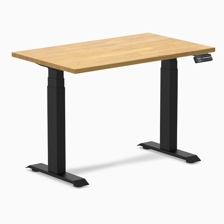 Bureau assis-debout Desky Dual Mini en hévéa