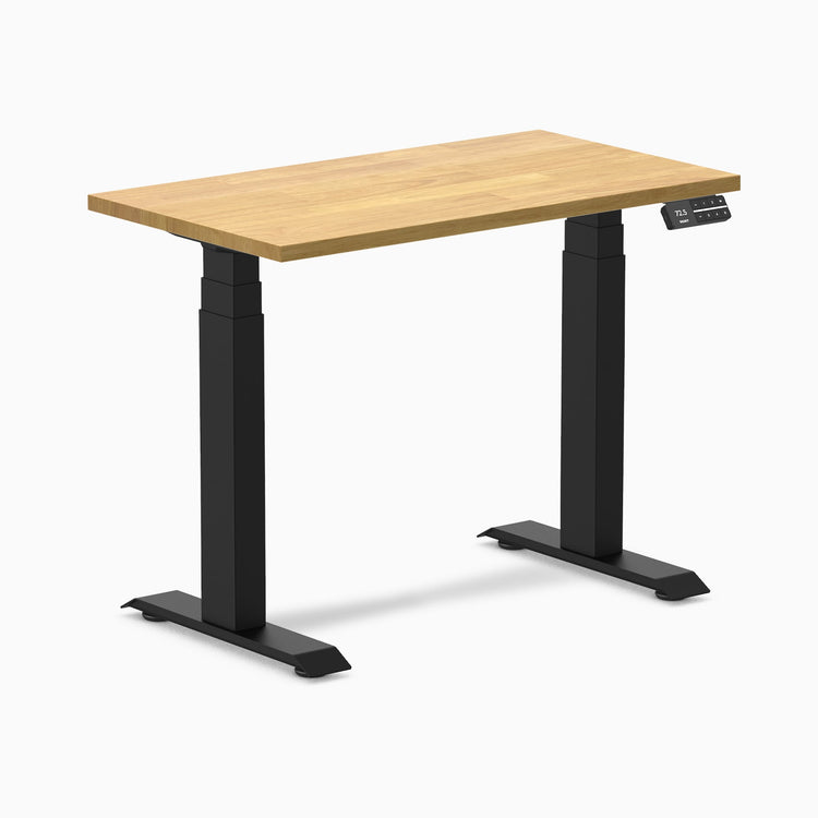 Bureau assis-debout Desky Dual Mini en hévéa
