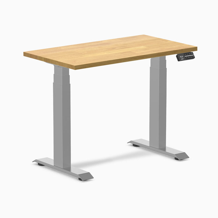 Bureau assis-debout Desky Dual Mini en hévéa