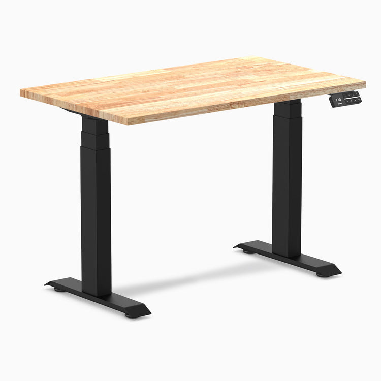 Bureau assis-debout Desky Dual Mini en hévéa