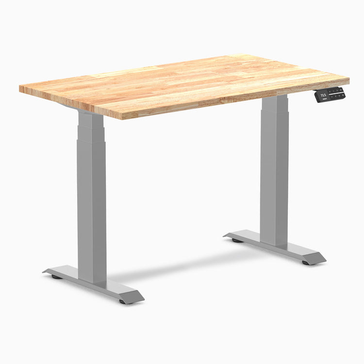 Bureau assis-debout Desky Dual Mini en hévéa