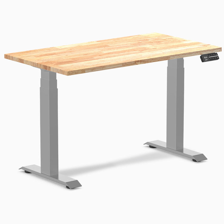 Bureau assis-debout Desky Dual Mini en hévéa