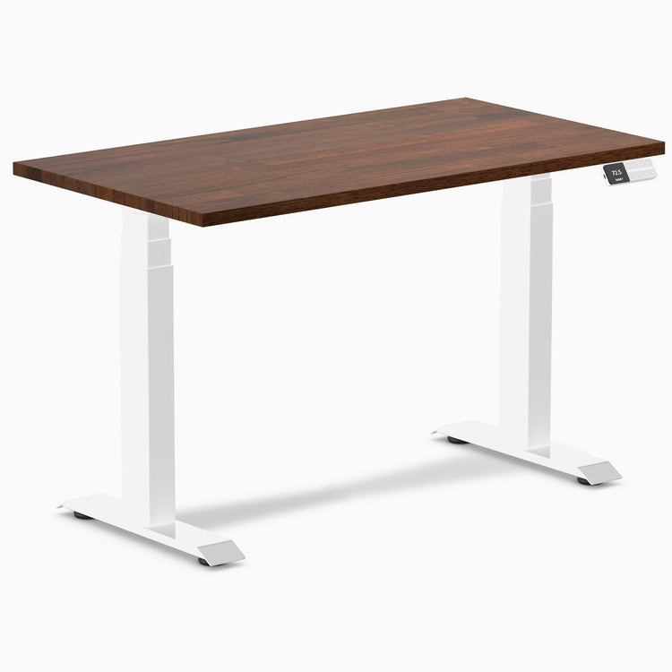Bureau assis-debout Desky Dual Mini en hévéa