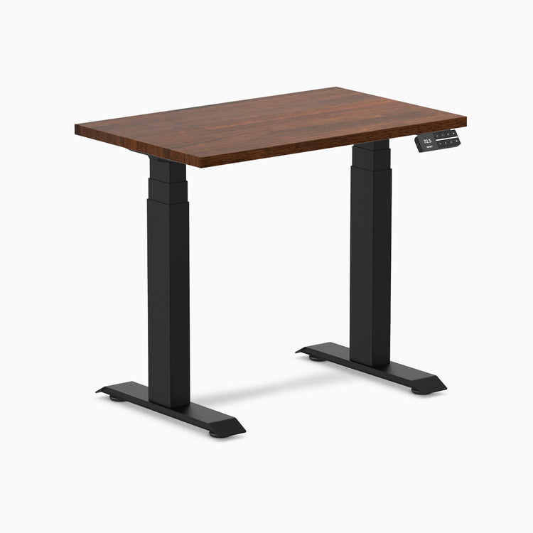 Bureau assis-debout Desky Dual Mini en hévéa